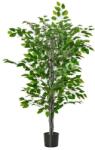 Art Planta artificiala, ficus cu ghiveci, verde, 135 cm (AR127087) - edanco