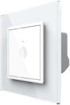 LIVOLO Intrerupator simplu wireless cu touch Livolo din sticla, Serie noua, alb, VL-FC1R-2WP (VL-FC1R-2WP) - fluxone