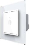 LIVOLO Intrerupator Simplu Wi-Fi cu Touch LIVOLO cu Rama din Sticla - Serie Noua, alb, VL-FC1NY-2WP-11 (VL-FC1NY-2WP-11)