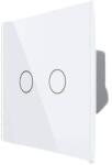 LIVOLO Intrerupator Dublu Cap Scara / Cruce cu Touch LIVOLO - Serie Noua, alb, VL-FC2S-2G-2W (VL-FC2S-2G-2W)