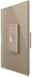 LIVOLO Intrerupator Simplu Cap Scara / Cruce cu Touch Livolo cu Rama Din Sticla 1M, Zigbee - Serie Noua, auriu, VL-FC1SZ-1AP-13 (VL-FC1SZ-1AP-13)