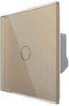 LIVOLO Intrerupator Simplu Cap Scara / Cruce cu Variator, Wireless si Touch LIVOLO - Serie Noua, auriu, VL-FC1SD2R-2G-13 (VL-FC1SD2R-2G-13)