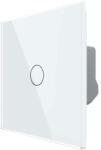LIVOLO Buton Sonerie cu Touch LIVOLO din Sticla - Serie Noua, alb, VL-FC1B-2G-2W (VL-FC1B-2G-2W) - fluxone