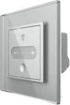 LIVOLO Intrerupator Simplu Cap Scara / Cruce cu Variator Livolo cu Rama din Sticla, ZigBee - Serie Noua, gri, VL-FC1SDZ-2IP-15 (VL-FC1SDZ-2IP-15)
