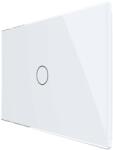 LIVOLO Intrerupator cap scara/cruce wireless cu touch Livolo din sticla - standard italian, alb, VL-FC1SR-3G-11 (VL-FC1SR-3G-11)
