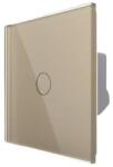 LIVOLO Intrerupator Simplu Cap Scara / Cruce LIVOLO cu Touch - Serie Noua, auriu, VL-FC1S-2G-2A (VL-FC1S-2G-2A)
