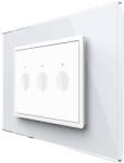 LIVOLO Intrerupator Triplu Cap Scara / Cruce Wi-Fi cu Touch LIVOLO, standard italian Serie Noua, Alb, , VL-FC3SNY-3WP-11 (VL-FC3SNY-3WP-11)