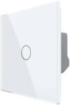 LIVOLO Intrerupator Simplu cu Reset si Contact Uscat Livolo cu Rama din Sticla, ZigBee - Serie Noua, alb, VL-FC1HNZ-2G-11 (VL-FC1HNZ-2G-11)