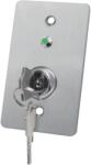 CSAccess Buton de iesire cu cheie, montaj ingropat, inox, LED, NO-NC-COM, 86 x 50 mm CSK-508SLED (CSK-508SLED) - fluxone