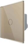 LIVOLO Intrerupator Simplu Cap / Cruce Wi-Fi cu Touch LIVOLO Serie Noua, auriu, VL-FC1SNY-2G-2A (VL-FC1SNY-2G-2A) - fluxone