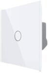 LIVOLO Intrerupator Simplu cu Touch Livolo din Sticla, Zigbee - Serie Noua, alb, VL-FC1Z-2G-2W (VL-FC1Z-2G-2W)
