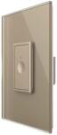 LIVOLO Intrerupator Simplu cu Touch Livolo cu Rama Din Sticla 1M - Serie Noua, auriu, VL-FC1-1AP-13 (VL-FC1-1AP-13)