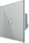 LIVOLO Buton Sonerie cu Touch LIVOLO din Sticla - Serie Noua, gri, VL-FC1B-2G-2I (VL-FC1B-2G-2I) - fluxone