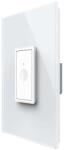 LIVOLO Intrerupator Simplu cu Touch Livolo cu Rama Din Sticla 1M, Zigbee - Serie Noua, alb, VL-FC1Z-1WP-11 (VL-FC1Z-1WP-11)