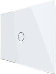LIVOLO Intrerupator simplu cu touch Livolo din sticla, standard Italian, protocol ZigBee - Serie noua, alb, VL-FC1Z-3G-11 (VL-FC1Z-3G-11)