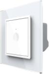 LIVOLO Intrerupator Simplu cu Variator si Touch LIVOLO cu Rama Din Sticla, Protocol Zigbee, Alb, , VL-FC1D2Z-2WP-11 (VL-FC1D2Z-2WP-11)