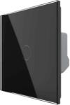 LIVOLO Intrerupator Simplu Wireless si Variator LIVOLO cu Touch Din Sticla - Serie Noua, negru, VL-FC1D2R-2G-2B (VL-FC1D2R-2G-2B)