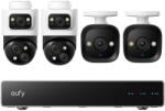 Anker Camera de supraveghere Kit supraveghere video eufy NVR S4, Rezolutie 4K, Night Vision Color, AI, Dual View, cu 2 camere PoE Bullet-PTZ si 2 camere PoE Turret (E8E00323) - vexio