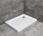 Radaway Delos D 90x75 cm lapos, szögletes, aszimmetrikus akril zuhanytálca + ajándék szifonnal
