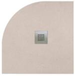 Radaway Kios A 80x80 cm íves, lapos, műmárvány zuhanytálca, 4 színben választható + ajándék szifonnal