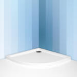 Roltechnik Flat Round 80x80x5 cm íves, lapos, akril zuhanytálca 8000115