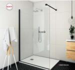 Roltechnik Ecwalk 1200 Walk-in zuhanyfal, fekete elox profillal, 120x207 cm