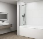 POLYSAN Fisa 80x150 cm kádparaván, fekete profillal