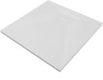 Besco Vexo Ultraslim, kőhatású, szögletes 90x90 cm zuhanytálca, fehér + szifonnal együtt