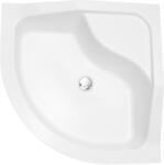 Besco Oliver II. íves magas 90x90x21 cm akril zuhanytálca, magas ülőfelülettel + előlappal együtt