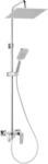 FERRO Algeo Square komplett zuhanyrendszer fej- és kézizuhannyal, kádcsapteleppel, króm