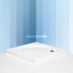 Roltechnik Roltechnik Project Line Aloha Flat 80x80 cm szögletes, önhordó lapos zuhanytálca, Greensir merevítéssel