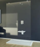 Besco Aveo Due Walk in zuhanyfal 120x195 cm