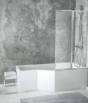 Besco Ambition Premium 2 80, 5x140 cm, 2 részes kádparaván, falra hajtható