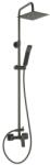 FERRO Vitto Verdeline Gun metal komplett zuhanyrendszer fej- és kézizuhannyal, csapteleppel, fegyverszürke