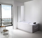 Niagara Wellness Java 80x140 cm kádparaván, króm profillal