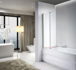 Niagara Wellness Heni Duo 100x140 cm, 2 részes kádparaván, teljesen falra hajtható