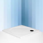 Roltechnik Macao-M 90x90x3 cm szögletes, lapos, öntöttmárvány zuhanytálca csúszásmentes felülettel