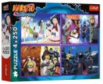 Trefl 4 x 250 db-os puzzle - Naruto - Shippuden (13339) (13339) - gyerekjatekbolt