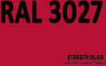 StreetKolor RAL 3027 Uretán autófesték fényes vagy matt 1 liter + fixáló + hígító (RAL3027)