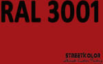 StreetKolor RAL 3001 Akril autófesték fényes vagy matt 1 liter + fixáló + hígító (RAL3001AKRYL)