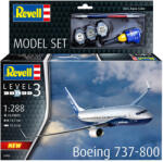 Revell Boeing 737-800 Modellező készlet Repülőgép 1: 288, 25 darabos + festékek + ragasztó + ecset () (REVELLMODEL-288-63809)