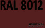 StreetKolor RAL 8012 Uretán autófesték fényes vagy matt 1 liter + fixáló + hígító (RAL8012)