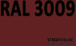 StreetKolor RAL 3009 Akril autófesték fényes vagy matt 1 liter + fixáló + hígító (RAL3009AKRYL)