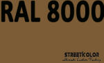 StreetKolor RAL 8000 Uretán autófesték fényes vagy matt 1 liter + fixáló + hígító (RAL8000)