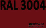 StreetKolor RAL 3004 Akril autófesték fényes vagy matt 1 liter + fixáló + hígító (RAL3004AKRYL)