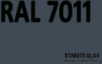 StreetKolor RAL 7011 Akril autófesték fényes vagy matt 1 liter + fixáló + hígító (RAL7011AKRYL)