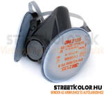 3M félálarc 6200, M méret, por előszűrő 2135, P3 kategória (6200K2135)