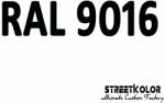 StreetKolor RAL 9016 Uretán autófesték fényes vagy matt 1 liter + fixáló + hígító (RAL9016)