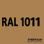 StreetKolor RAL 1011 Akril autófesték fényes vagy matt 1 liter + fixáló + hígító () (RAL1011AKRYL)
