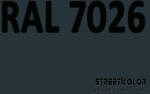 StreetKolor RAL 7026 Uretán autófesték fényes vagy matt 1 liter + fixáló + hígító (RAL7026)